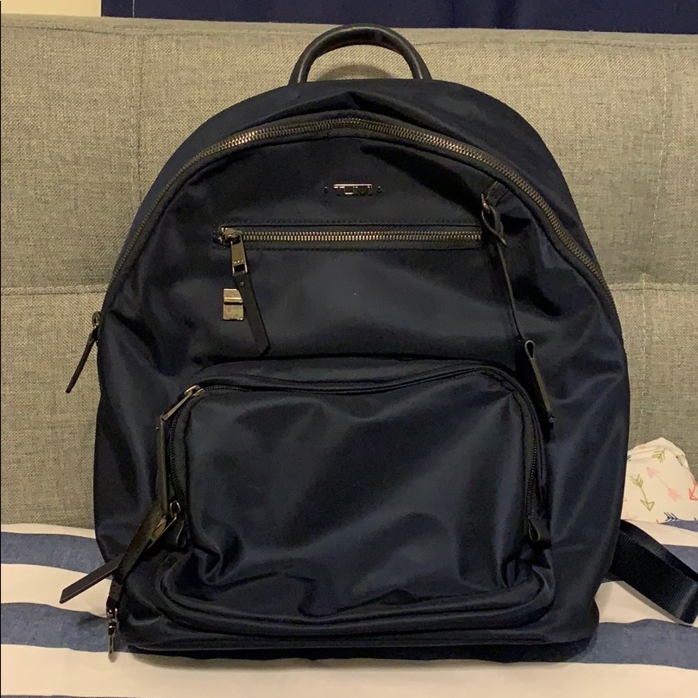 Tumi Hagan navy blue backpack